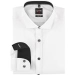 Reduzierte Graue Business OLYMP Level Five Anzughemden & Businesshemden aus Baumwollmischung für Herren 