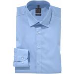 Reduzierte Blaue Business OLYMP Level Five Anzughemden & Businesshemden aus Elastan für Herren 