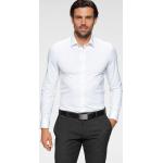 Reduzierte Weiße Business OLYMP Level Five Anzughemden & Businesshemden aus Jersey für Herren 