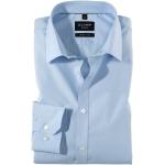 Reduzierte Blaue Business OLYMP Slim Fit Hemden aus Baumwollmischung für Herren 