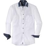 Weiße Casual Langärmelige OLYMP Regular Fit Hemden aus Baumwolle für Herren Größe XXL 