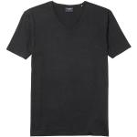 Schwarze Casual Kurzärmelige OLYMP V-Ausschnitt V-Shirts aus Jersey für Herren Größe XL 