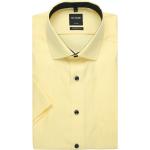 Gelbe Kurzärmelige OLYMP Luxor Kurzarmhemden aus Baumwolle für Herren Größe XL 