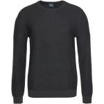 Graue OLYMP Rundhals-Auschnitt Rundhals-Pullover aus Baumwolle für Herren Größe 4 XL Große Größen 