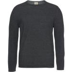 Reduzierte Graue OLYMP Rundhals-Auschnitt Rundhals-Pullover aus Baumwolle für Herren Größe M 