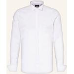 Weiße OLYMP Level Five OEKO-TEX Nachhaltige Hemden mit Umschlagmanschetten aus Baumwolle für Herren 