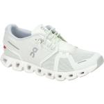 Weiße On Cloud 5 Flache Sneaker aus Polyester mit herausnehmbarem Fußbett für Damen Größe 40,5 