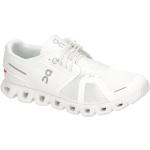 Weiße On Cloud 5 Flache Sneaker aus Textil mit herausnehmbarem Fußbett für Herren 