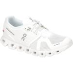 Weiße On Cloud 5 Flache Sneaker aus Textil mit herausnehmbarem Fußbett für Herren 