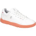 Weiße On The Roger Advantage Flache Sneaker Orangen Schnürung aus Gummi mit herausnehmbarem Fußbett für Herren Größe 44,5 