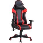 One Living RAPTOR Gaming-Stuhl für Rückenlehne, verstellbar, mit Armlehnen (schwarz/rot)