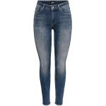 Dunkelblaue ONLY Blush Skinny Jeans aus Elastan für Damen Größe XS 
