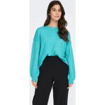 Blaue ONLY Rundhals-Auschnitt Rundhals-Pullover für Damen Größe XS 