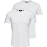 Reduzierte Weiße Only & Sons T-Shirts für Herren Größe M 2 Teile 