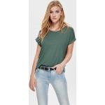 Reduzierte Grüne Melierte Kurzärmelige ONLY T-Shirts aus Jersey für Damen Größe XS 
