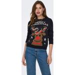 Bunte ONLY Weihnachtspullover & Christmas Sweater für Damen Größe L 