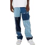 Blaue Hip Hop Herrenjogginghosen aus Polyester Größe L 