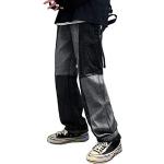 Schwarze Hip Hop Herrenjogginghosen aus Polyester Größe S 