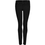 Schwarze Opus Skinny Jeans aus Elastan für Damen Größe L 