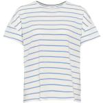 Blaue Gestreifte Opus Rundhals-Auschnitt T-Shirts für Damen Größe S 