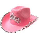 Pinke Cowboyhüte mit Fransen für Damen Einheitsgröße 