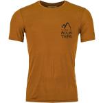 Braune Ortovox Nachhaltige T-Shirts aus Lyocell für Herren Größe XXL 