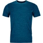 Blaue Ortovox T-Shirts aus Wolle für Damen Größe S 