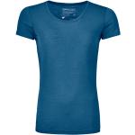 Blaue Ortovox Nachhaltige T-Shirts aus Lyocell für Damen Größe L 