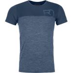 Blaue Ortovox Nachhaltige T-Shirts aus Merinowolle für Herren Größe XXL 