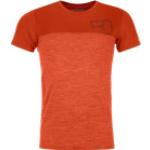 Orange Ortovox Nachhaltige T-Shirts Orangen aus Merinowolle für Herren Größe XL 