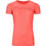 Pinke Ortovox Nachhaltige T-Shirts Orangen aus Lyocell für Damen Größe XS 