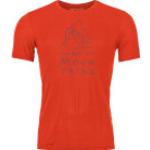 Rote Ortovox Nachhaltige T-Shirts aus Lyocell für Herren Größe S 