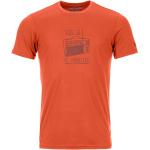 Orange Ortovox Nachhaltige T-Shirts Orangen für Herren Größe M 