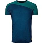 Petrolfarbene Ortovox Nachhaltige T-Shirts aus Merinowolle für Herren Größe XL 