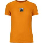 Orange Ortovox Nachhaltige Damenfunktionsshirts Orangen aus Merinowolle Größe XS 