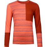 Orange Langärmelige Ortovox Funktionsunterhemden aus Merinowolle für Damen Größe L 