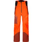 Orange Winddichte Atmungsaktive Ortovox Guardian Shell Nachhaltige Herrensporthosen & Herrentrainingshosen Orangen aus Merinowolle Größe S 