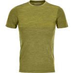 Grüne Kurzärmelige Ortovox Nachhaltige T-Shirts aus Wolle für Herren Größe S 
