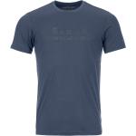 Blaue Nachhaltige Kurzärmelige Ortovox T-Shirts aus Wolle für Herren Größe M 
