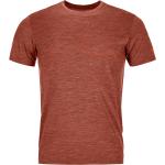 Orange Nachhaltige Kurzärmelige Streetwear Ortovox T-Shirts aus Lyocell für Herren Größe L 