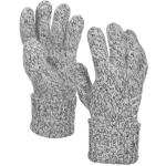 Reduzierte Graue Nachhaltige Streetwear Ortovox Swisswool Fingerhandschuhe aus Wolle für Damen Größe XL 