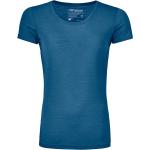 Blaue Ortovox T-Shirts aus Lyocell für Damen Größe L 