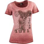 OS-Trachten Damen-T-Shirt mit Print M weinrot