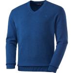 Reduzierte Blaue Otto Kern V-Ausschnitt V-Pullover aus Baumwolle für Herren Größe M 