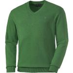 Reduzierte Grüne Otto Kern V-Ausschnitt V-Pullover aus Baumwolle für Herren 
