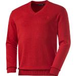 Reduzierte Rote Otto Kern V-Ausschnitt V-Pullover aus Baumwolle für Herren Größe XXL 