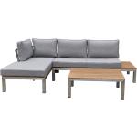 Reduzierte Silbergraue Moderne Outflexx Nachhaltige Garten Lounge Sofas aus Edelstahl winterfest für 2 Personen 