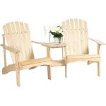 Outsunny Adirondack Chairs aus Massivholz für 2 Personen 