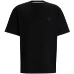 Schwarze HUGO BOSS BOSS Oversize Shirts aus Baumwolle für Herren Größe L 