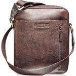 Braune Camouflage Business Packenger Messenger Bags aus Leder für Damen 